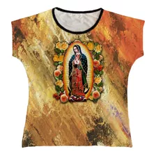 Blusa Religiosa Bata Feminina N Senhora De Guadalupe Bta017
