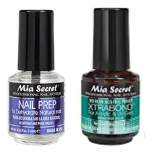  Xtrabond 7.4 Ml Y Nail Prep De 7.4 Ml Mía Secret