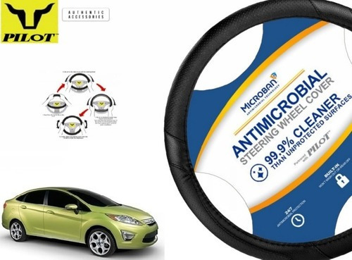 Funda Cubrevolante Negro Antimicrobial Ford Fiesta 1.6l 2012 Foto 2