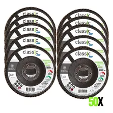 Disco Lixa Flap Grão 40 Kit 50 Peças Classic Basic Norton