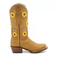 Bota Vaquera Para Mujer Girasol Miel 5001 | Nadú Coop