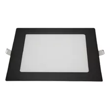 Luminária De Led Quadrado Para Embutir 18w Bivolt Preto Cor 6500k 110v/220v