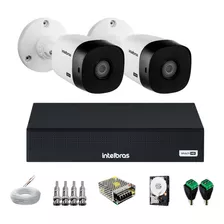 Kit Cftv Completo 2 Câmeras Vhl1120b Hd 720p Dvr Intelbras