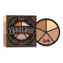 Paleta Correctores Fabulous Concealer Wheel Rude Cosmetics Tono Light