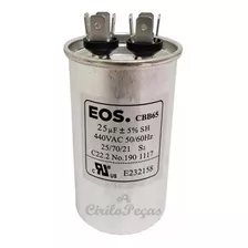 Capacitor 25uf 440vac Ar Condicionado