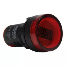 Voltímetro Digital 22mm Vermelho 3 Dígitos 50-265vca V20-2r