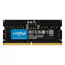 Memoria Ram Color Negro 8gb 1 Crucial Ct8g48c40s5