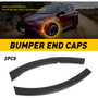 2pcs Black Front Bumper End Cap Cover For Toyota Rav4 20 Oad