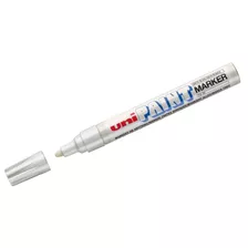 Marcador Pintar Uni Px-20 De Ponta Redonda Branco X Unidade