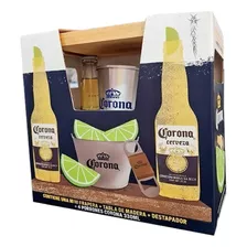 Kit Corona: 4 Botellas X330ml+ Tabla+ Destapador+ Frapera