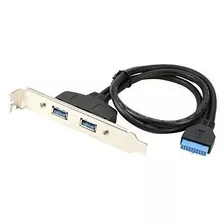 Riitop 2 Puertos Usb 30 Panel Posterior Femenino A Mb 20pin 