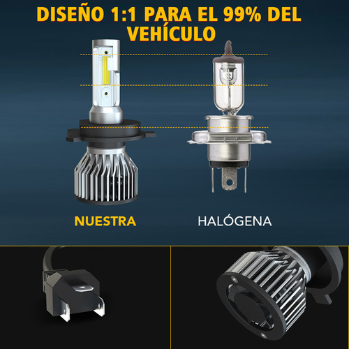 Para Mercury Milan 2006-2009 6000k Kit De Faros Led Foto 4