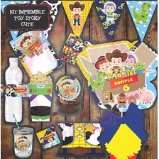 Kit Imprimible Editable Cumpleaños Toy Story