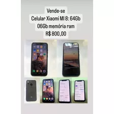 Celular Xiaomi Mi8 - 64gb - 06 Mem Ram