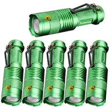 6 Pack 7w 300lm Sk 68 3 Modos De Mini Q5 Luz Led Verde ...