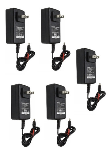 5 Pz Eliminador Fuente Cámara Cctv Tiras Led 12v 2a Huawei