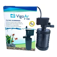 Filtro Interno Com Bomba F150 Aquario Até 50l Vigoar Oxigena Voltagem 110v