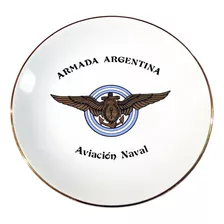 Plato Porcelana Aviacion Naval Armada Argentina 1982