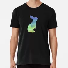 Remera Acuarela Enana De Conejo De Hotot, Camiseta En Color 