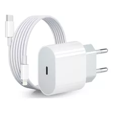 Cable 2mts + Cargador 20w Usb C iPhone 14 13 12 11 Pro Max