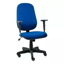 Cadeira Presidente Operativa Com Braço Azul - Ultra Móveis