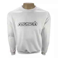 Blusão Moletom Reusch Training Branco 100% Poliéster