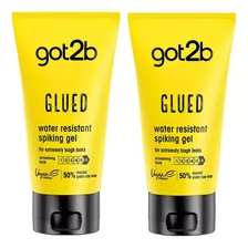 2pza Gel Cabello Schwarzkopf Got2b Glued Resistente Al Agua 