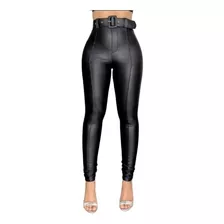 Calça Montaria Cintura Alta, Cirre, Cinto Skinny C/ Bolço