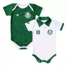 Kit 2 Bodies De Bebê Do Palmeiras