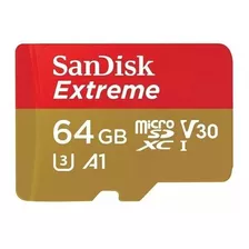 Tarjeta De Memoria Sandisk Sdsqxaf-064g-gn6aa Extreme Con Adaptador Sd 64gb