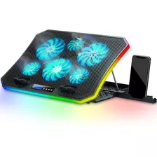 Topmate C12 - Almohadilla De Refrigeracion Para Laptop Rgb P