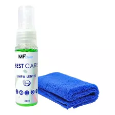 Kit Limpa Lentes Spray E Pano Microfibra Para Óculos Pratico