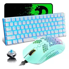 Kit Teclado Mouse Y Mouse Pad Usb Rgb Gamer Ziyou Lang Ve...