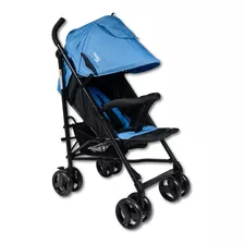 Carriola Para Bebé De Bastón Trendy Kids Cross Reclinable Color Azul