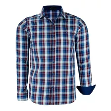 Camisa Xadrez Manga Longa Modelagem Confortável 100% Algodão