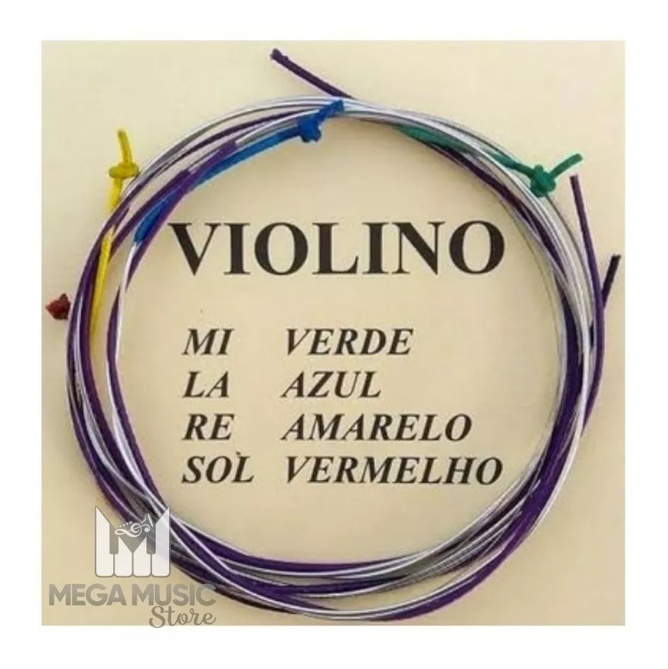 Jogo De Corda Violino 4/4 3/4 1/2 Mauro Calixto Frete 12,00