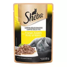 Ração Úmida Gatos Adultos Frango Assado Sachê 85g Sheba