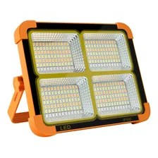 Luz Solar Portátil Led 100w 10000lm Ip66 Luz Emergencia Naranja Color De La Luz Blanco Genérica Rz.w1000w