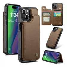 Funda Tipo Billetera Para iPhone 15 Plus, Funda Delgada A