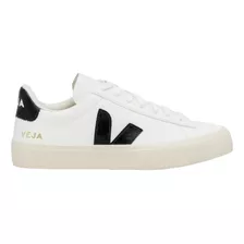 Tenis Veja Campo Low Chromefree Blanco / Negro 