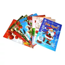 Kit C/9 Cartão Comemorativo Para Presentes De Natal Natalino