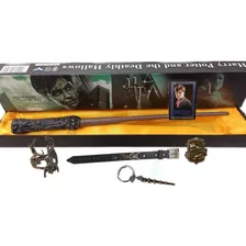 Kit Varita Harry Potter+accesorios Colección Estuche De Lujo