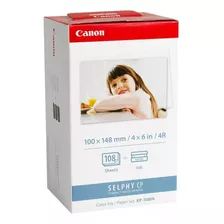 Canon Kp 108 In Kit P/ Impressora Selphy Cp Papeis + Toners