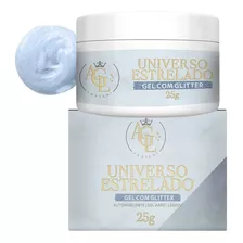 Gel Agl Nails Universo Estrelado Glitter Control Unha Led Uv