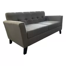 Sofa De Living 2 Cuerpos Chenille Anti Desgarro Patas Pino