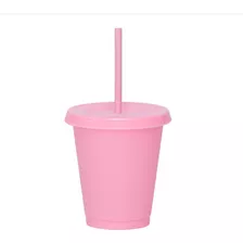 100 Vaso Reusable Personalizado C/popote, 16oz Varios Colore