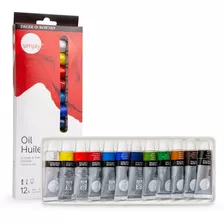 Set Pinturas Al Oleo Simply 12 Colores X 12ml Daler Rowney