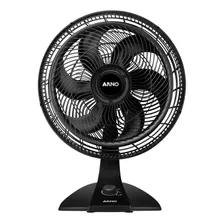 Ventilador De Mesa Arno Vf49 Turbo Preto Com 6 Pás, 40 cm De Diâmetro 110 v