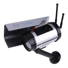 Solar Fake Outdoor Household Cctv Câmera Piscando Luz Led