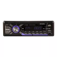 Radio Auto 1 Din Aiwa Bluetooth Mp3 Usb App Music Aw-3269bt Color Negro